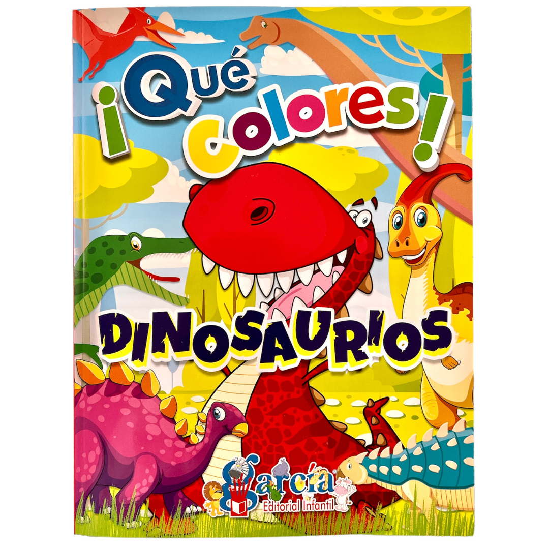 Libro para colorear Dinosaurios ¡Qué colores!