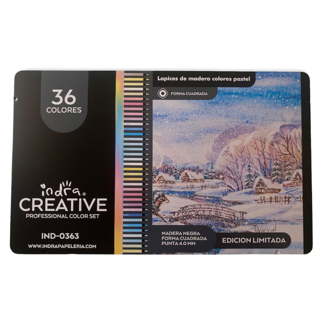 36 colores profesionales de color pastel