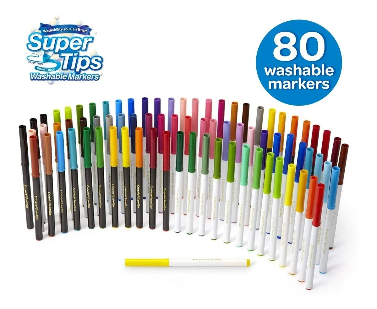 80 Marcadores Super Tips Crayola