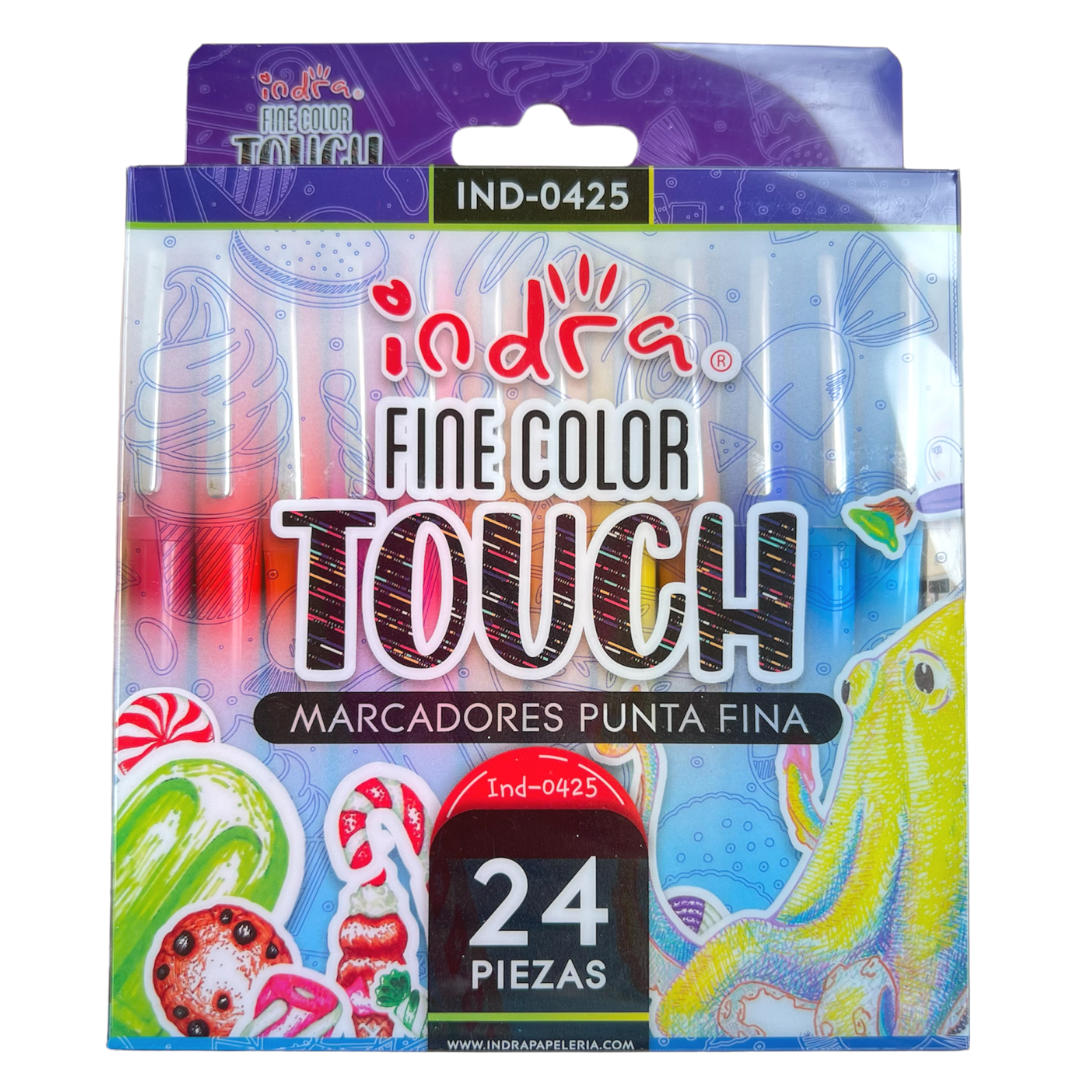 Plumones punta fina FINE COLOR TOUCH
