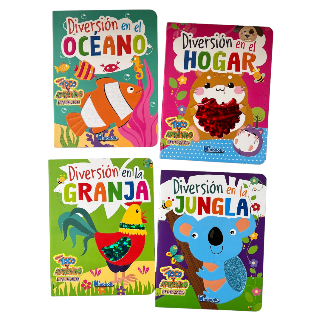 Libros de Texturas Toco y Aprendo Diversión