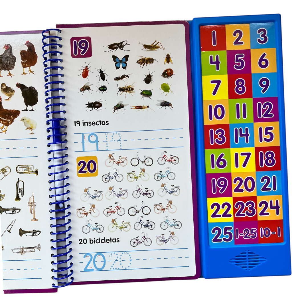 Libro Los Números escribe y borra - Libro con Voz y Sonidos