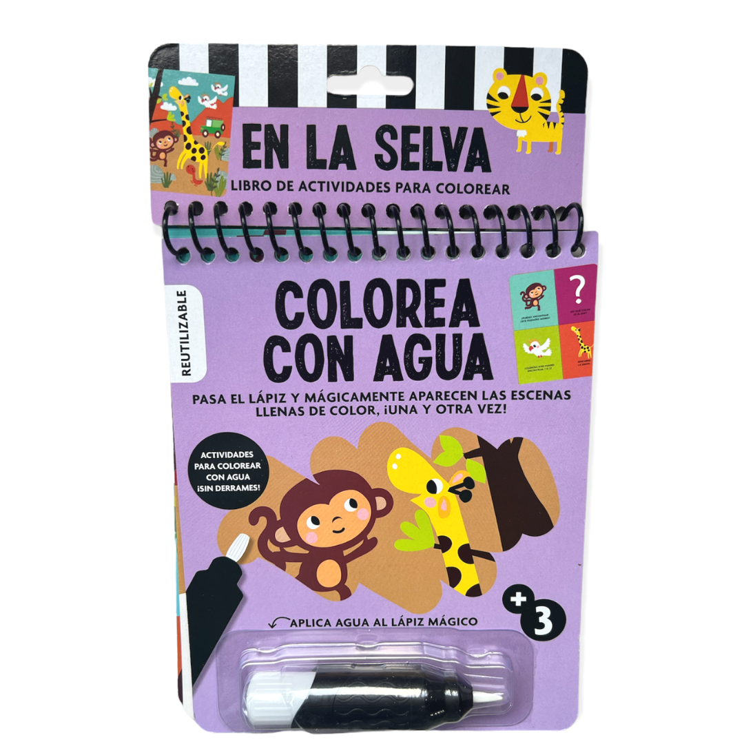 Colorea con agua SELVA