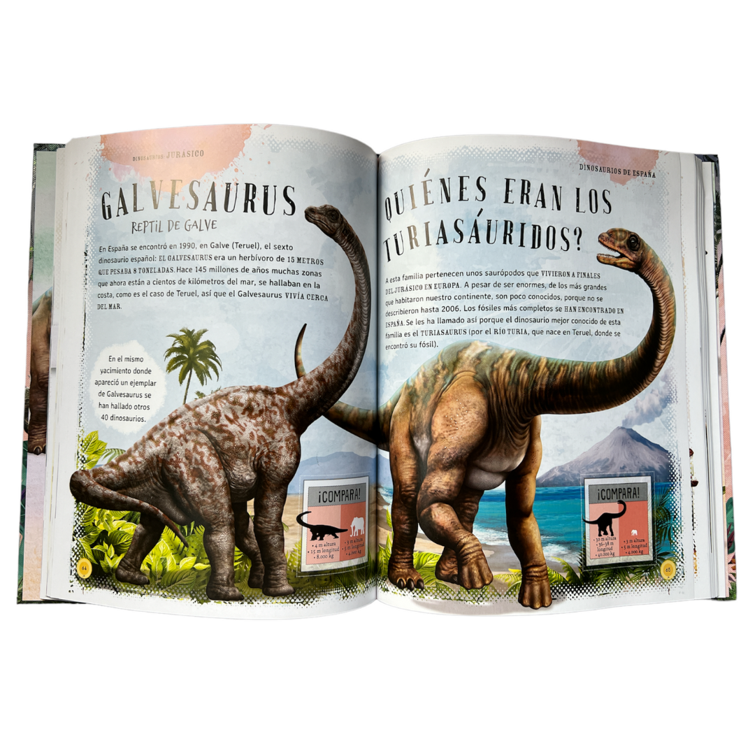 Libro Dinosaurios los dueños de la Tierra y otros animales prehistoricos