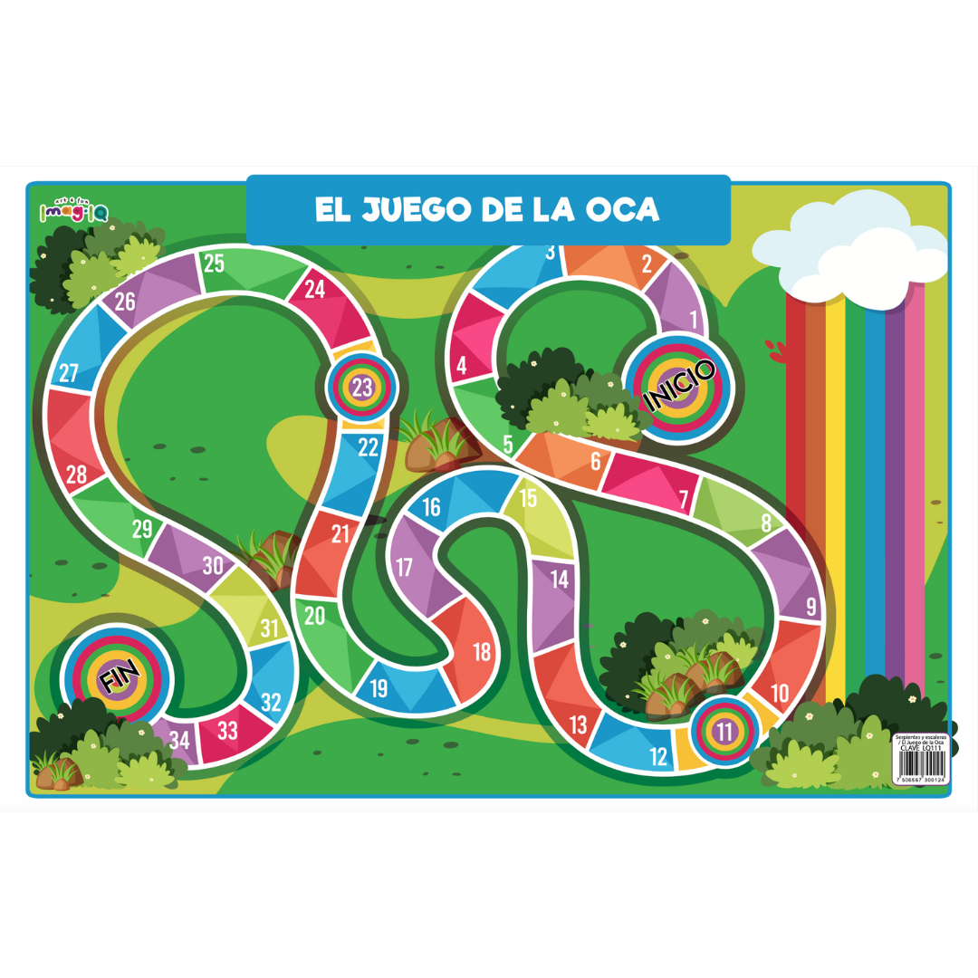 Tablero Oca - Serpientes y Escaleras  POSTER