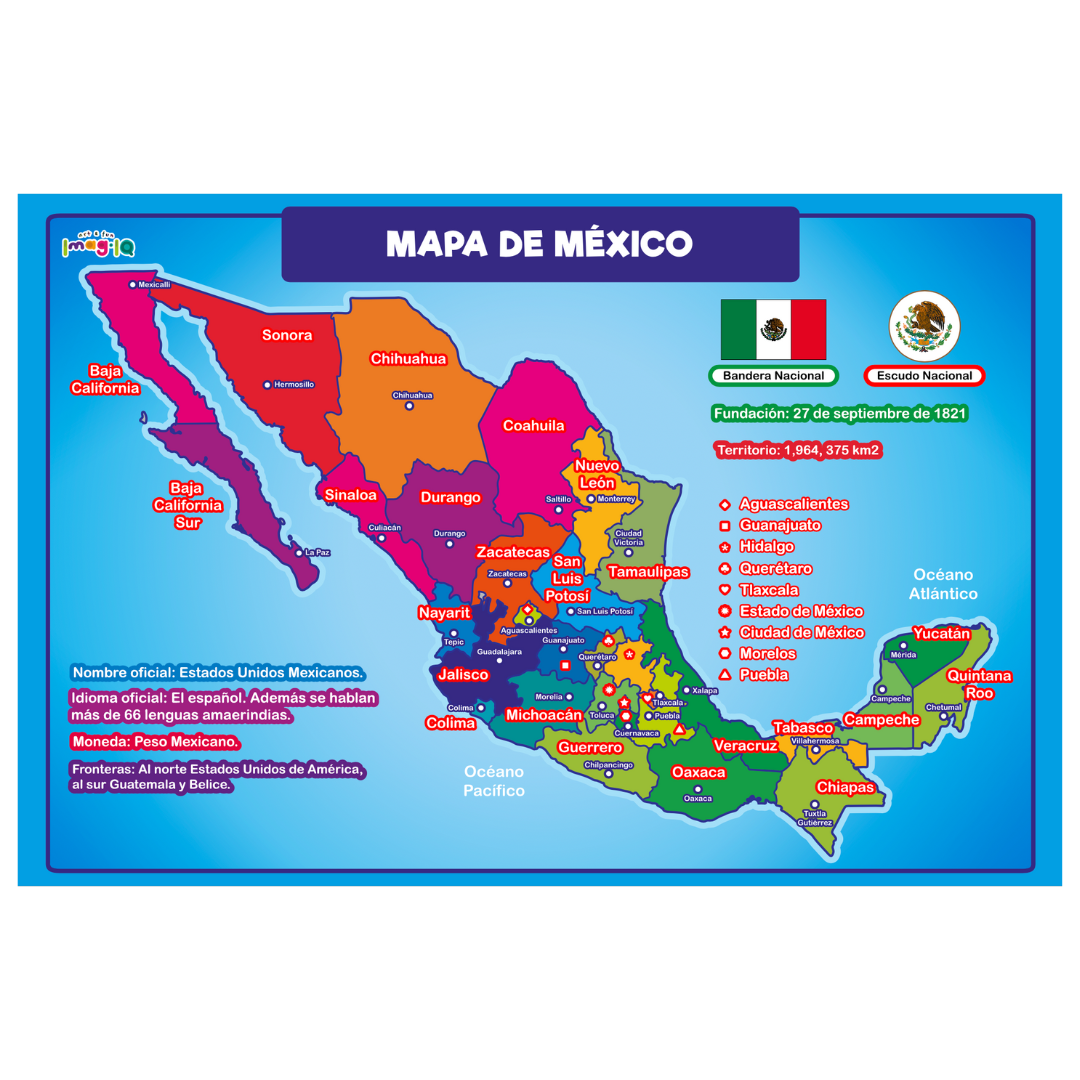 Mapa de México POSTER