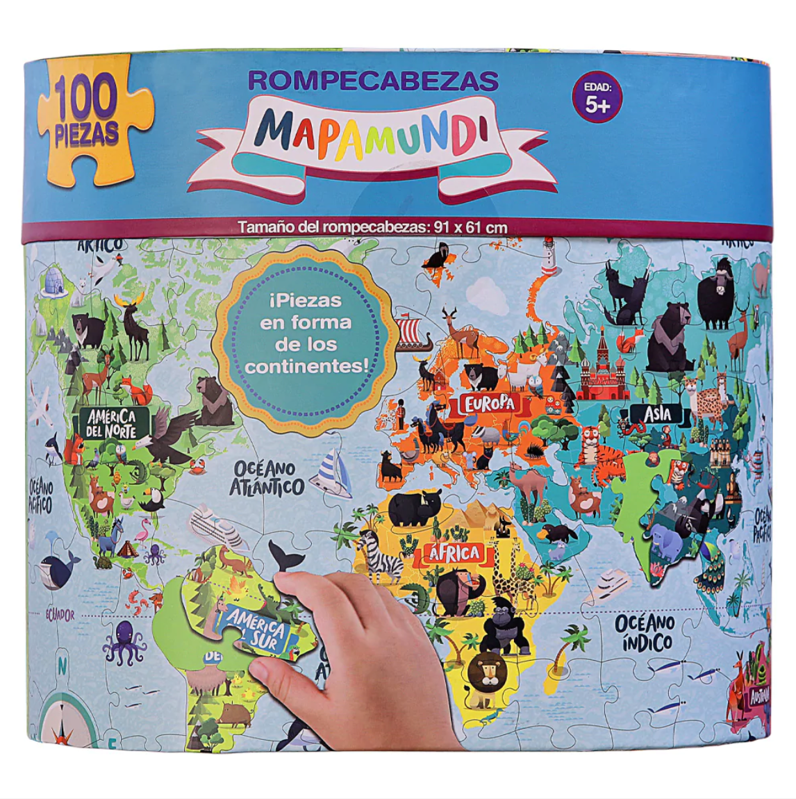 Mapamundi - Jumbo Rompecabezas 100 piezas