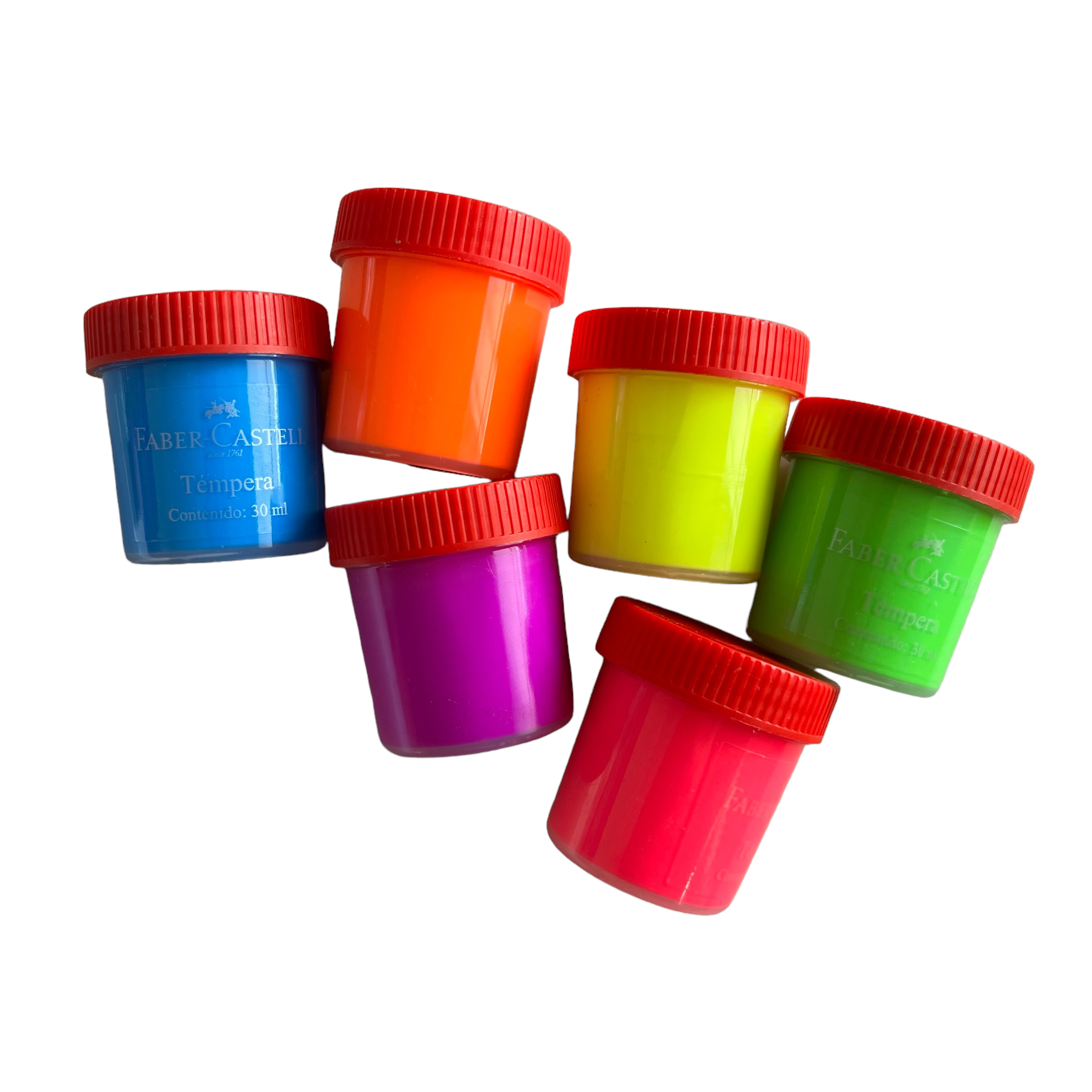 Témpera pastel estuche 6 colores