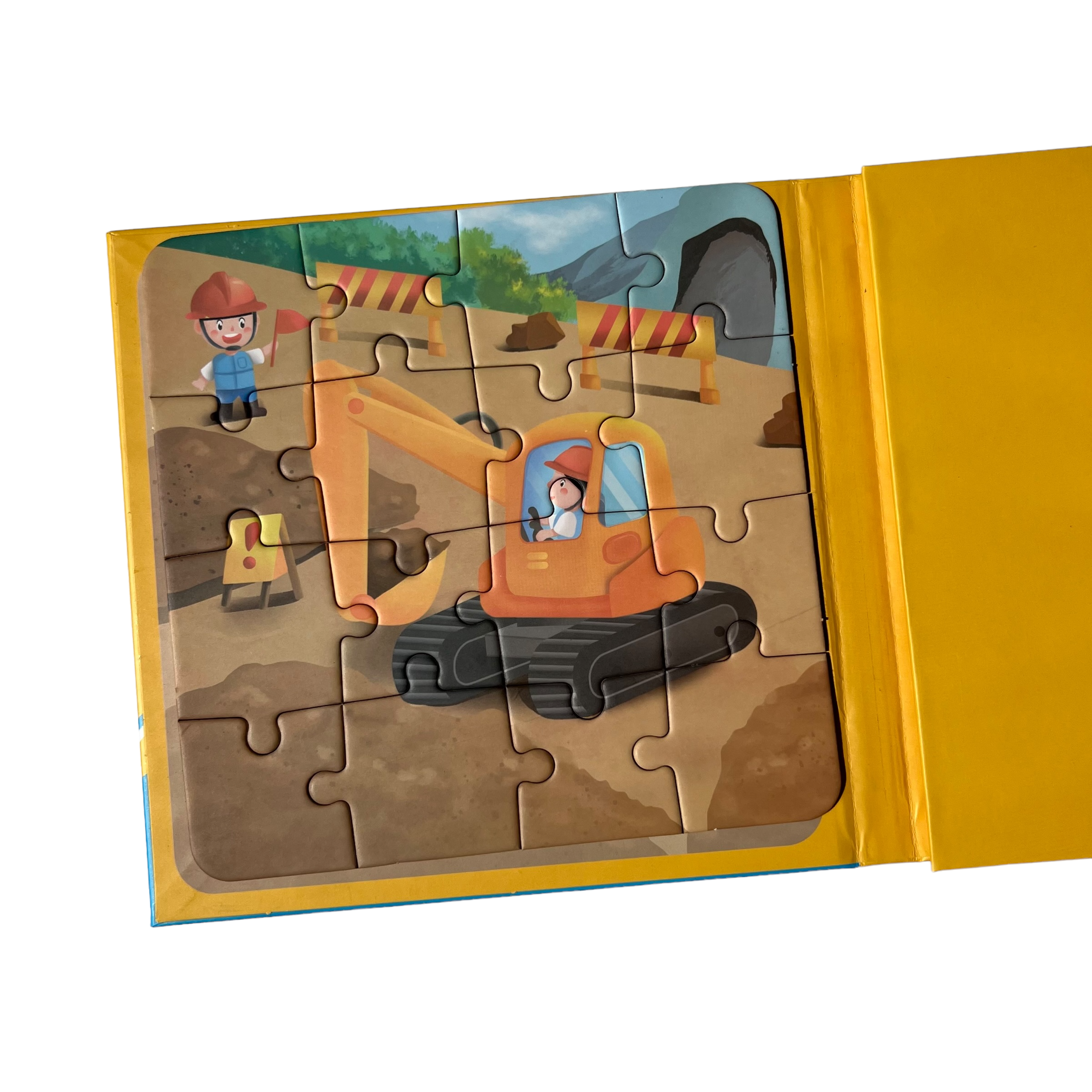 Rompecabezas magnetico construcción 61 pzas