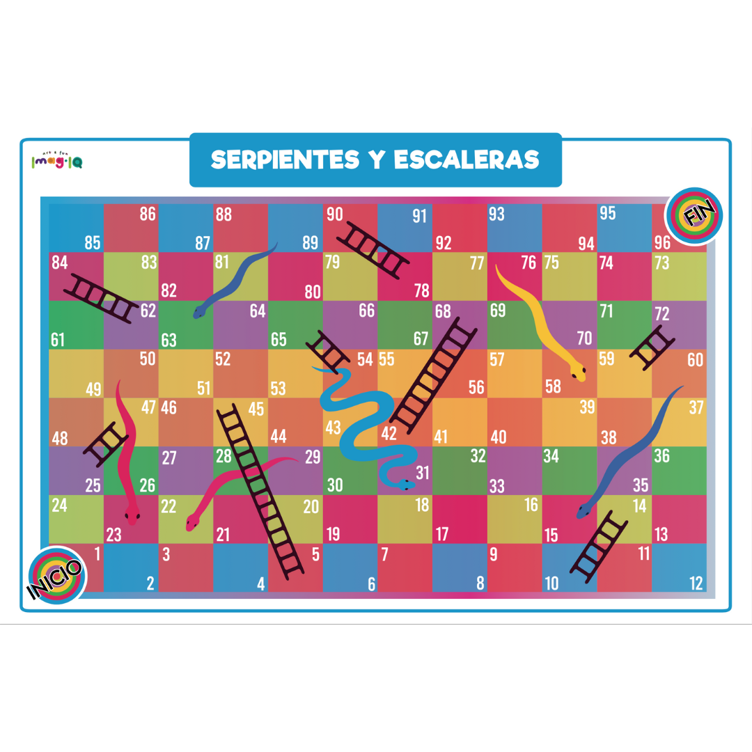 Tablero Oca - Serpientes y Escaleras  POSTER