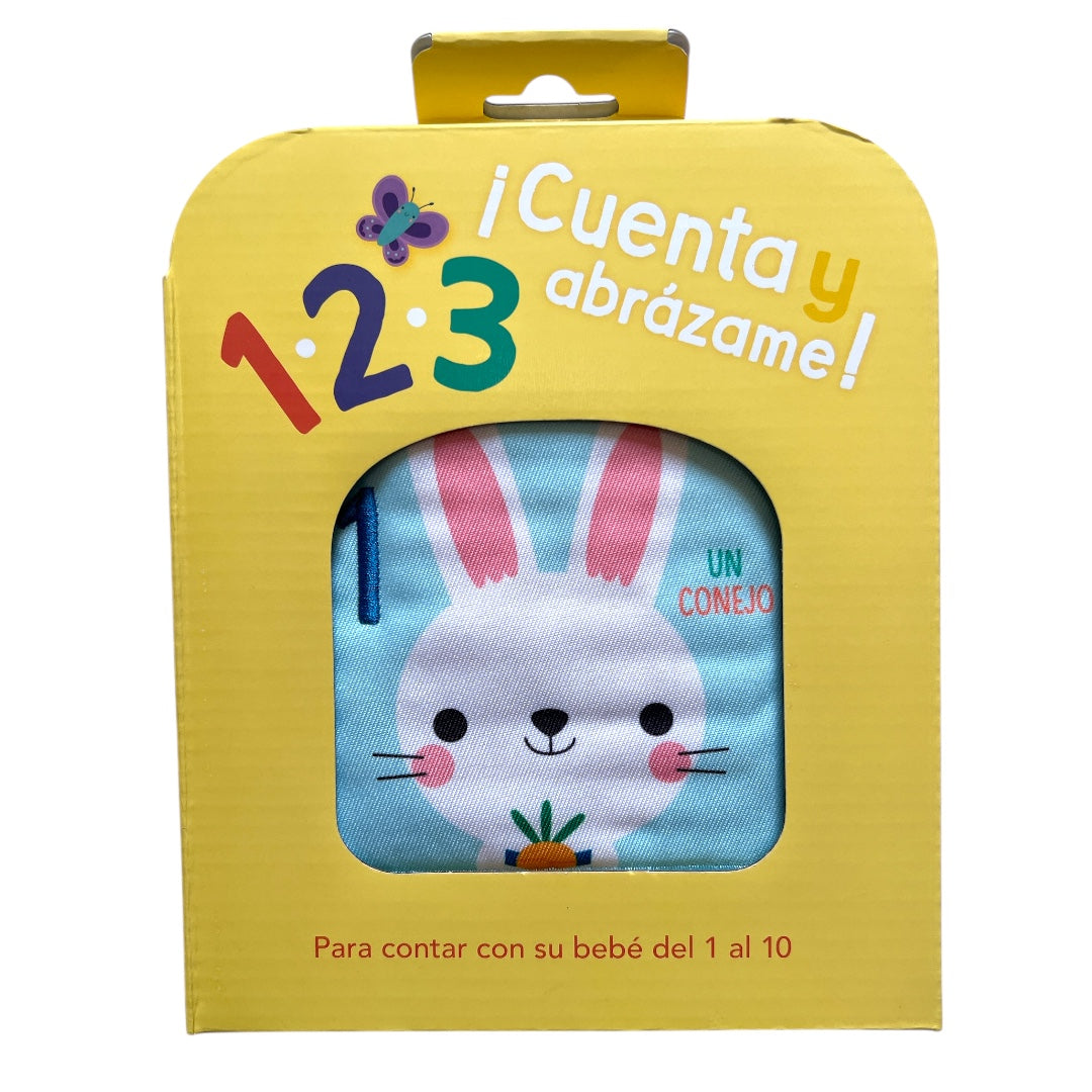 Un Conejo - Cuenta y Abrázame 1, 2 ,3  - Libro de Tela