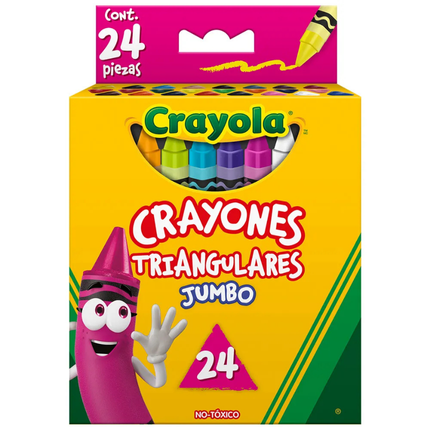 Crayon triangular jumbo 24