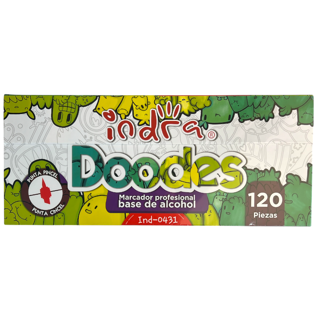 Set de 120 marcadores DOODLES (alcohol)