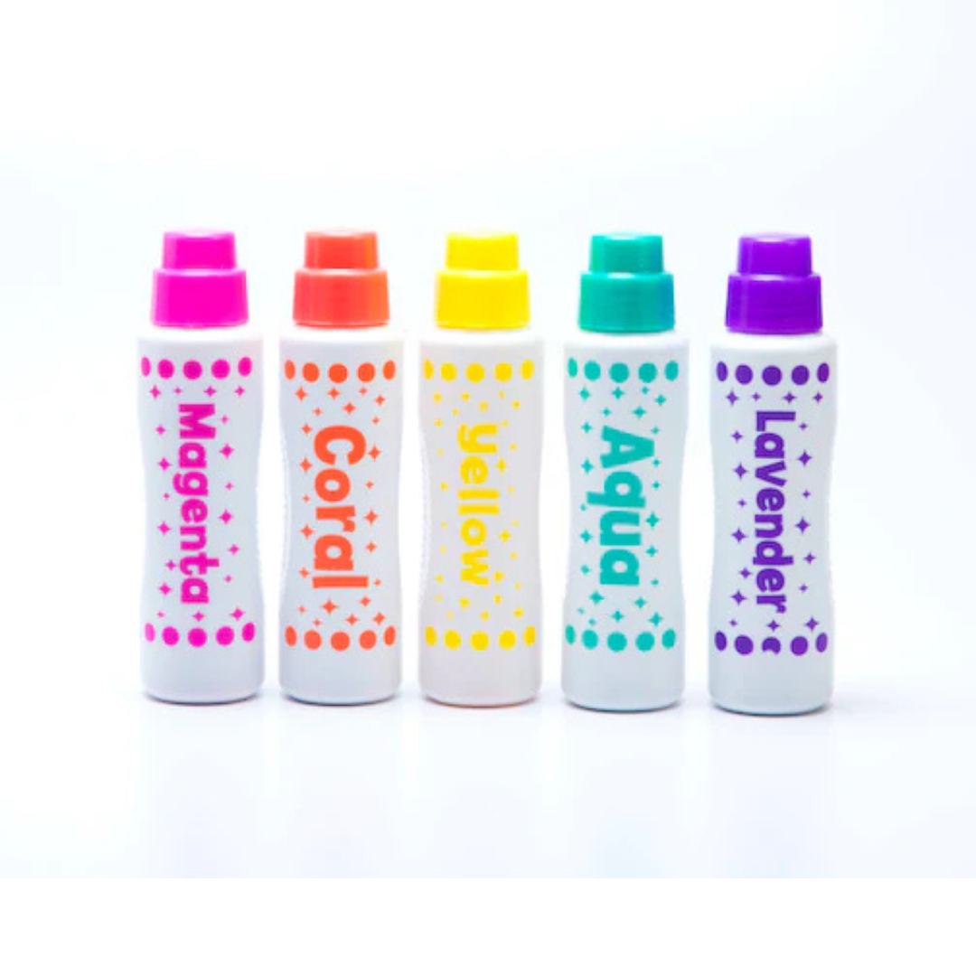 Marcadores de puntos neon Shimmer - Ultra Bright Shimmer 5 Pack Dot Markers