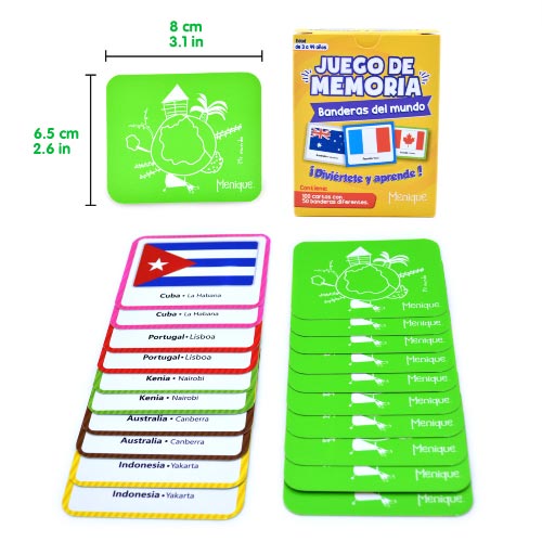 Juego de Memoria Banderas del Mundo