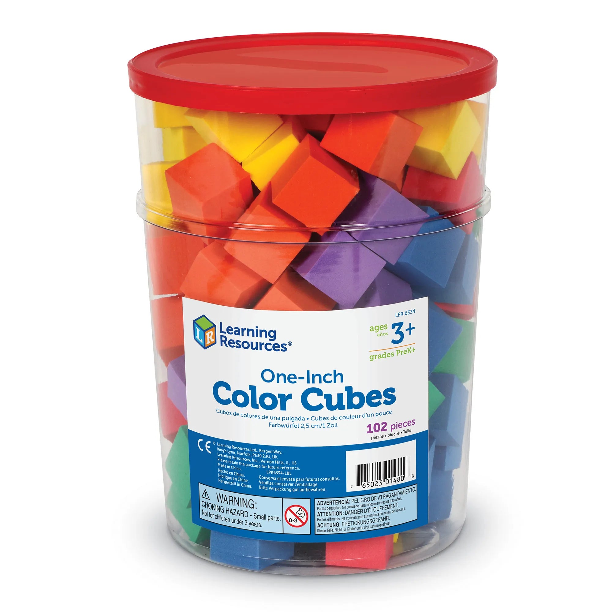 Cubos de Colores Espuma Suave - Soft Foam One-Inch Color Cubes