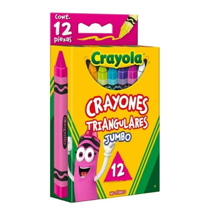 Crayon triangular jumbo 12