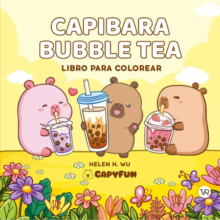 Libro para colorear - Capibara BUBBLE TEA