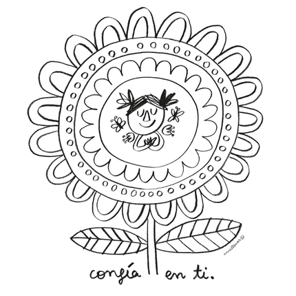 Mandalas para colorear - El Monstruo de colores