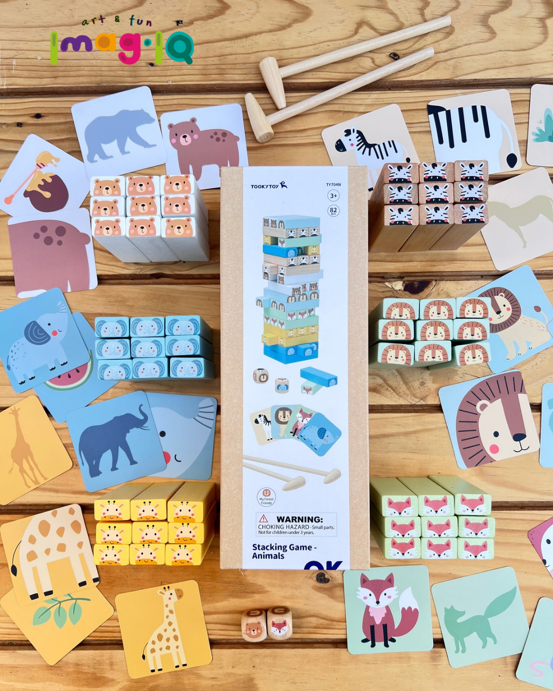 TORRE JENGA ANIMALES - TOOKY TOY