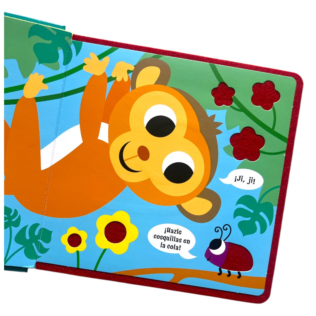 Hazle Cosquillas a la Cebra - Cuento para bebés con Textura