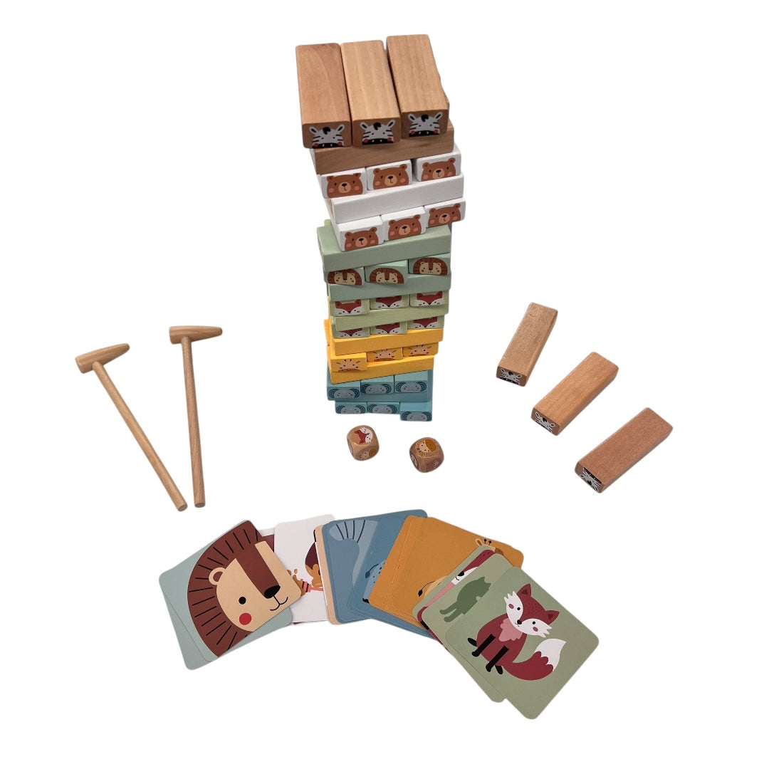 TORRE JENGA ANIMALES - TOOKY TOY