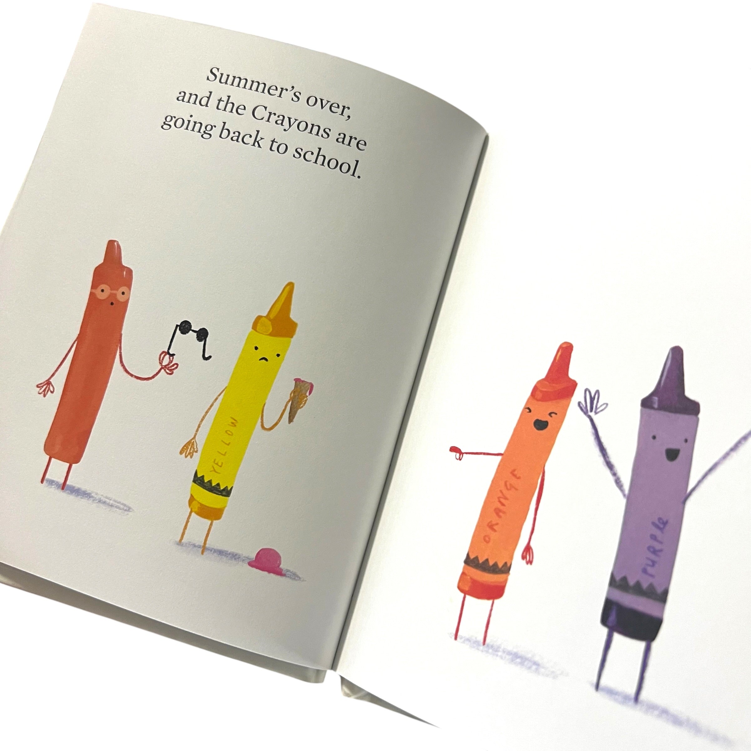 The crayons go back to school