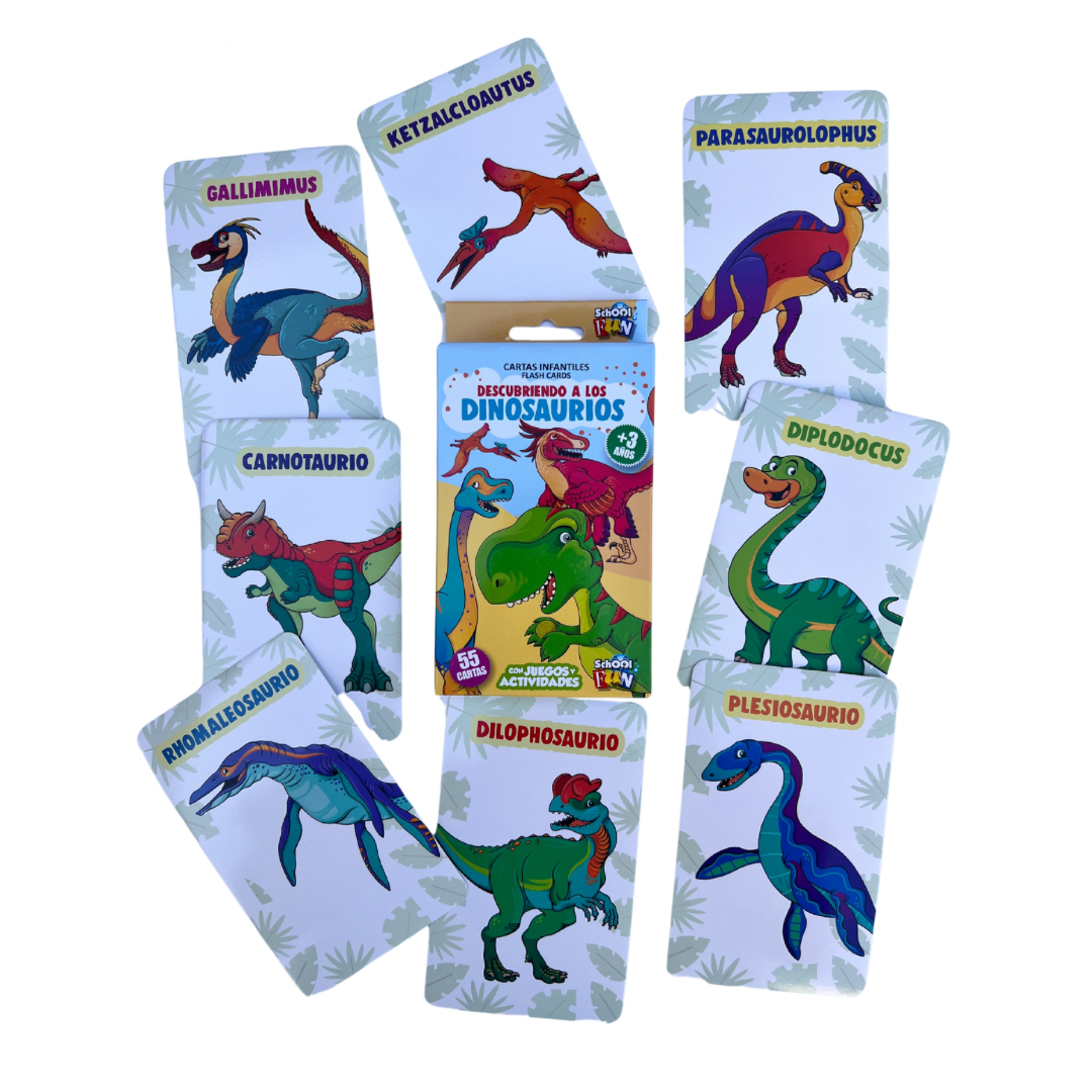 Descubriendo a los Dinosaurios - Flash Cards School Fun