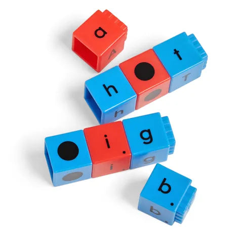 Cubos conectables de Abecedario - Reading Rods® Alphabet & CVC Words