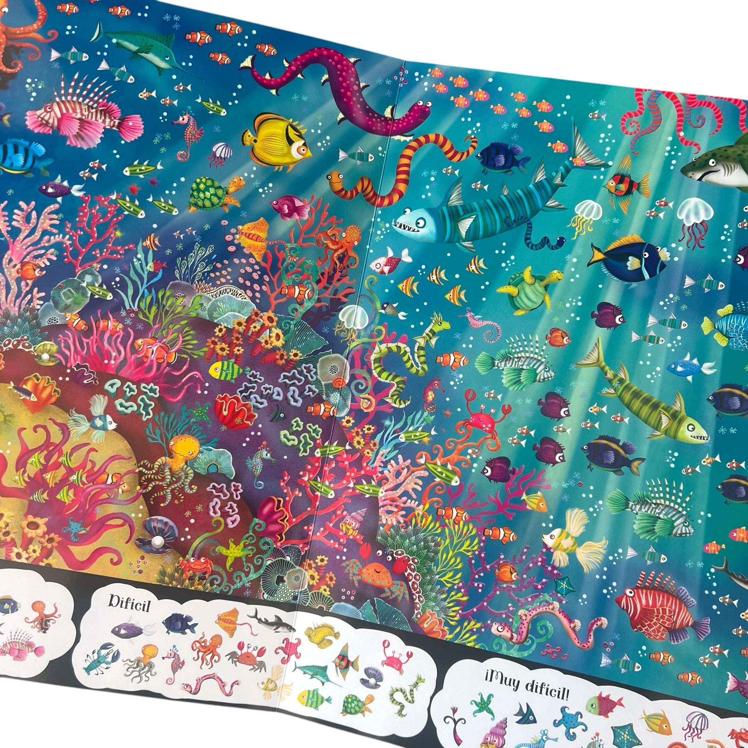 Busca en el libro gigante - Animales del mar