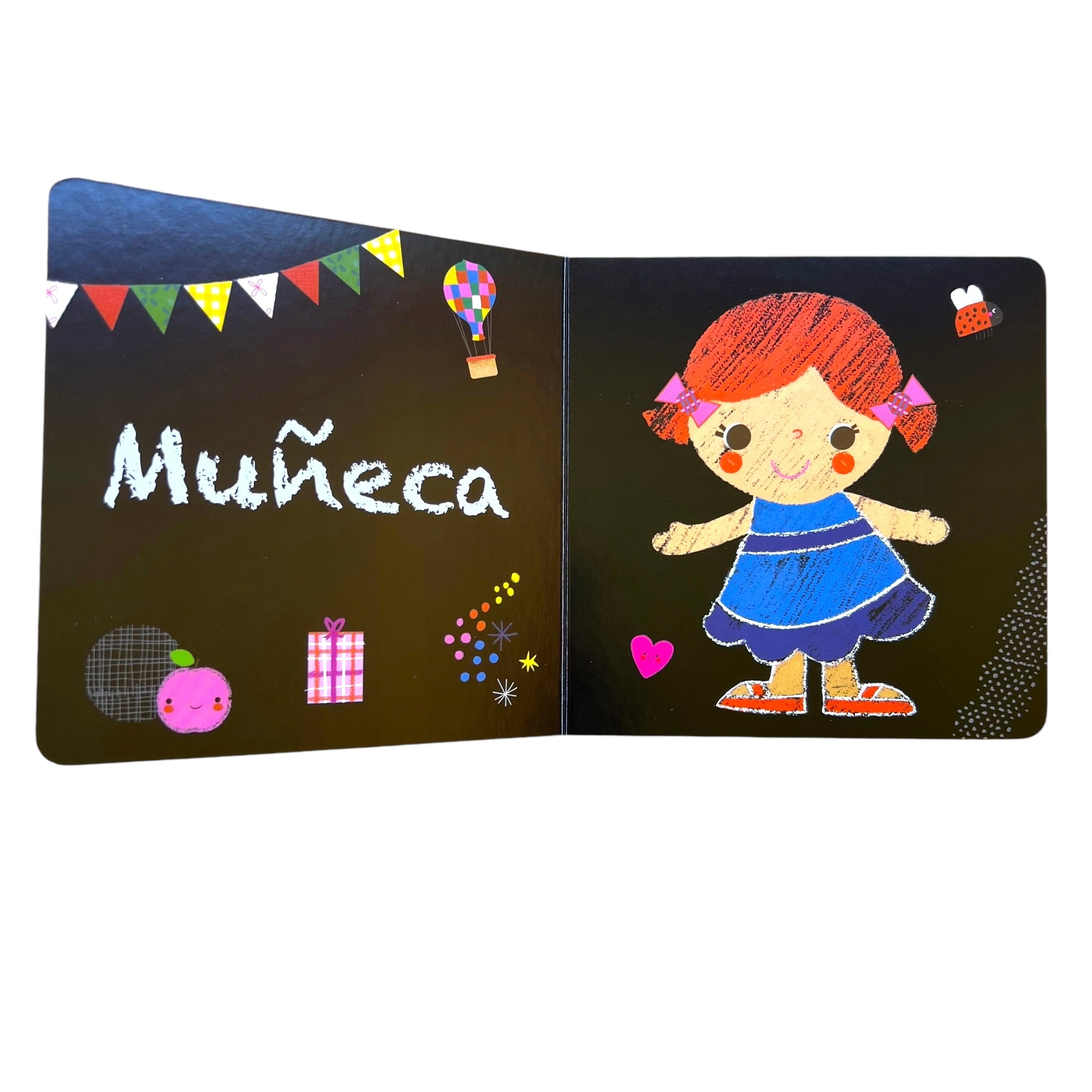 Libro El Mundo a mi Alrededor -  Primeras palabras en pizarra