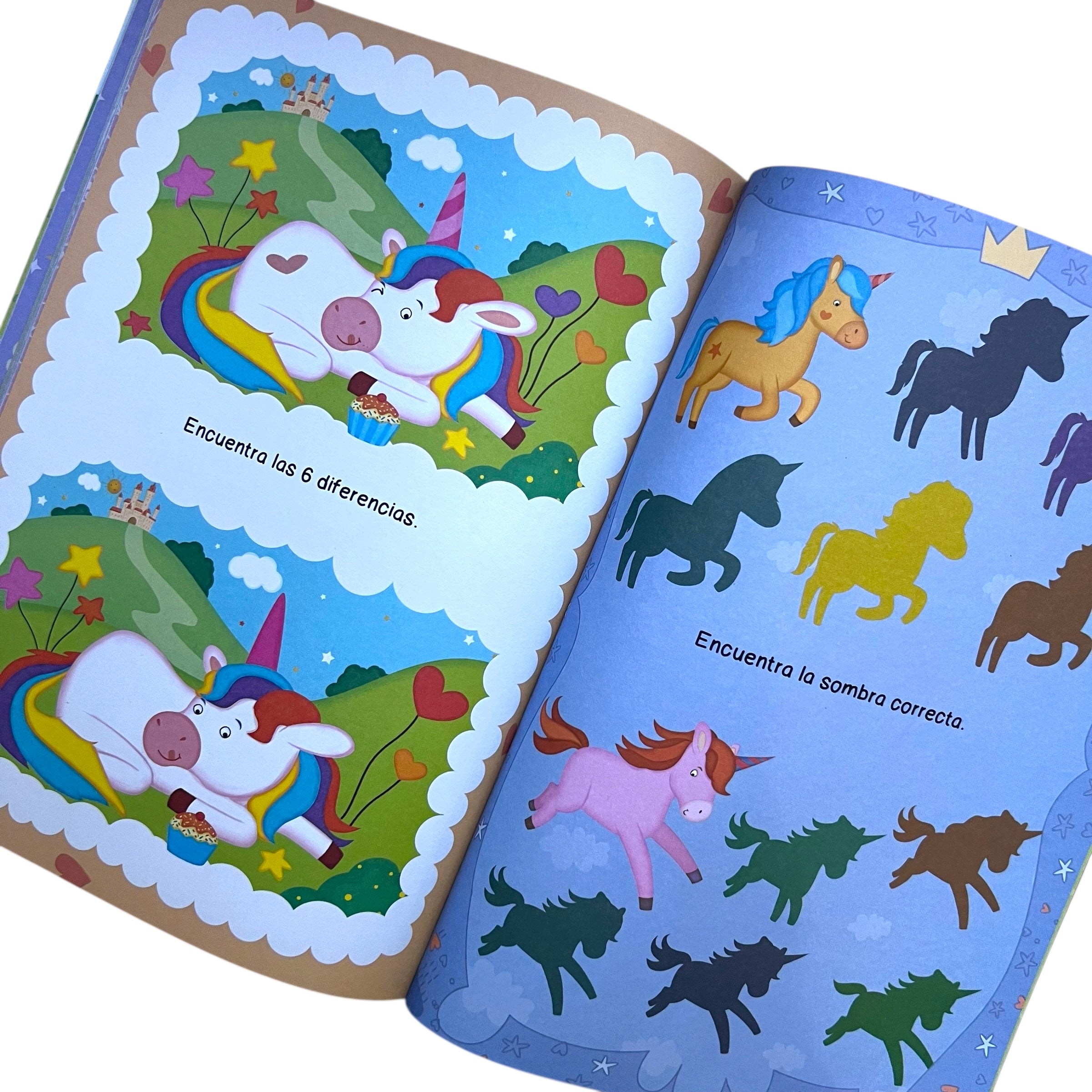 Unicornios - Libro de Colorear y Stickers
