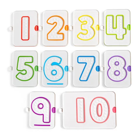 Bandeja de números sensoriales - Sensory Number Trays