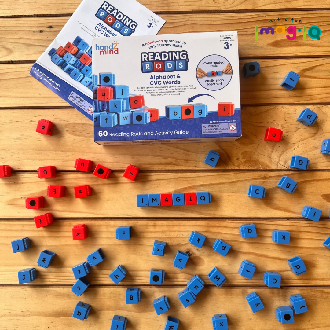 Cubos conectables de Abecedario - Reading Rods® Alphabet & CVC Words