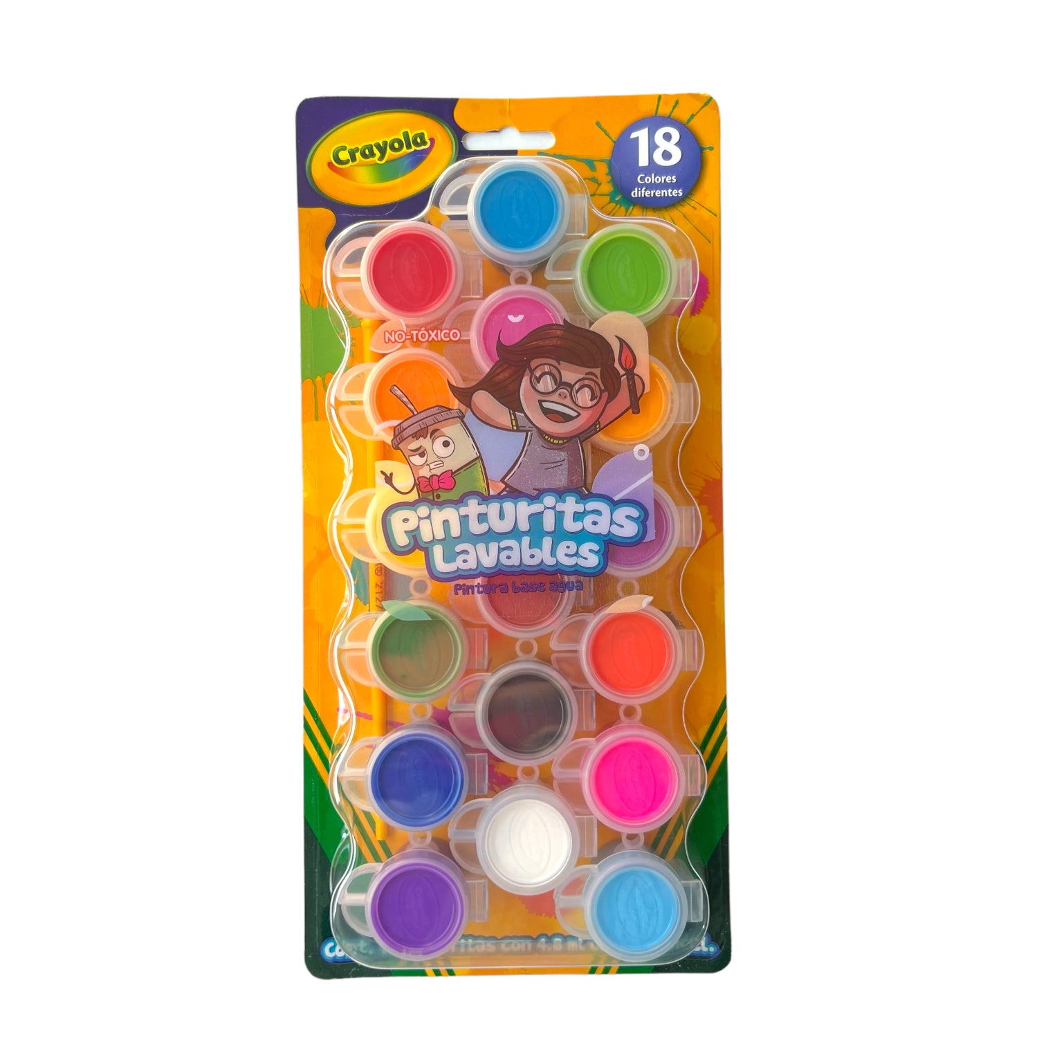 18 Pinturitas escolares lavables