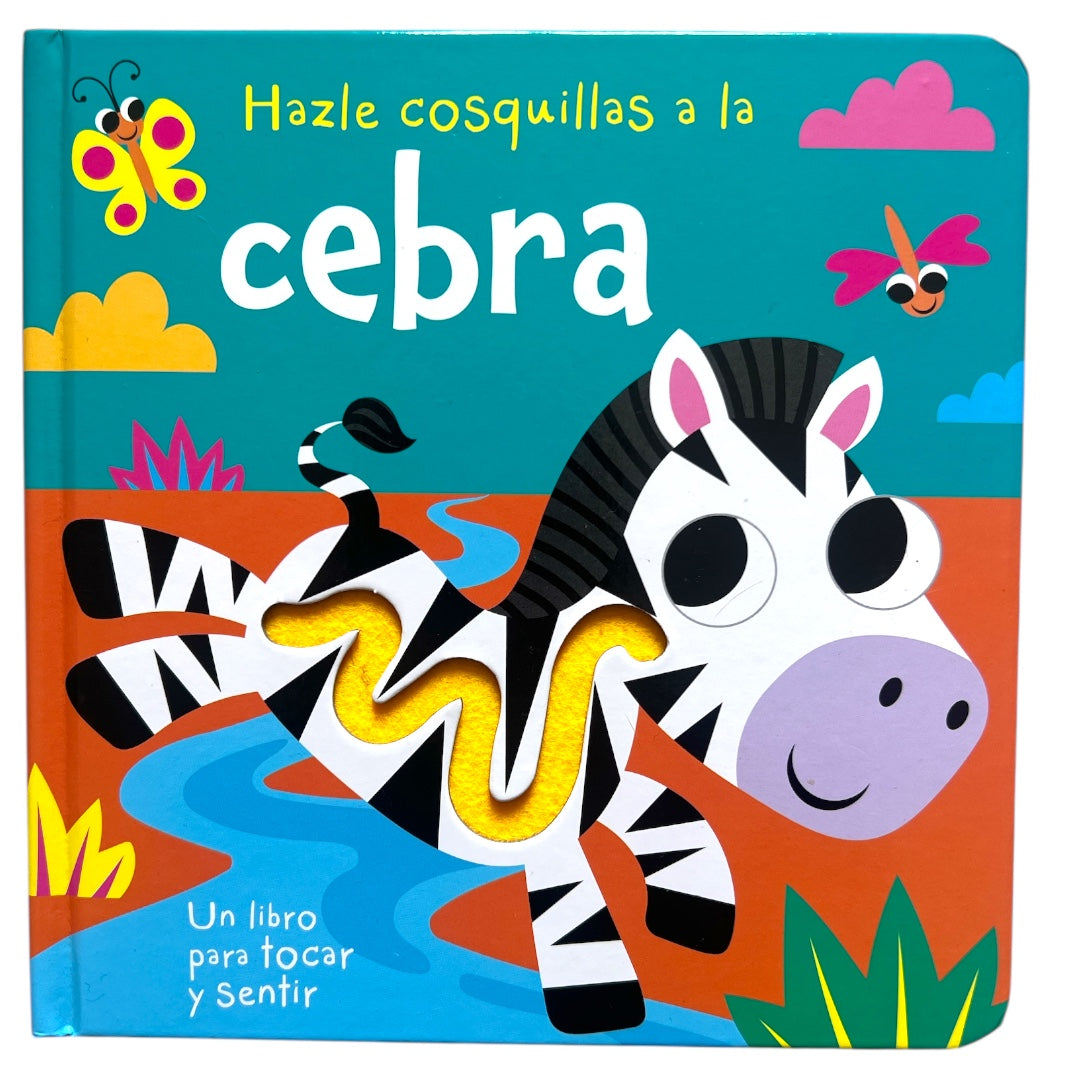 Hazle Cosquillas a la Cebra - Cuento para bebés con Textura