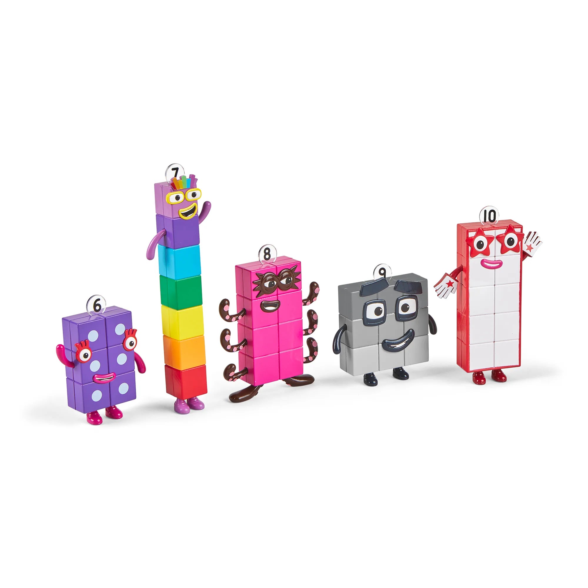 Numberblocks amigos de seis a diez