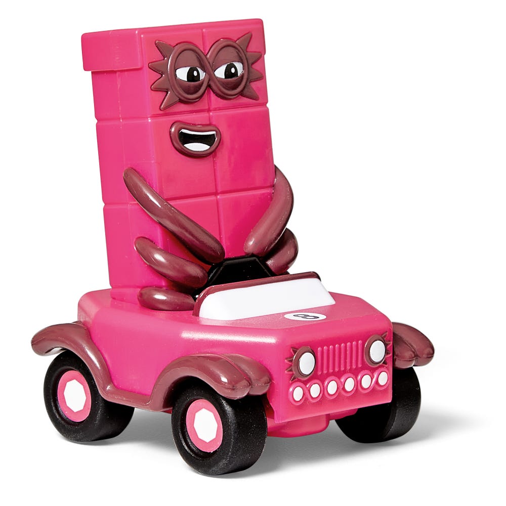 Vehículos Seis a Diez Numberblocks