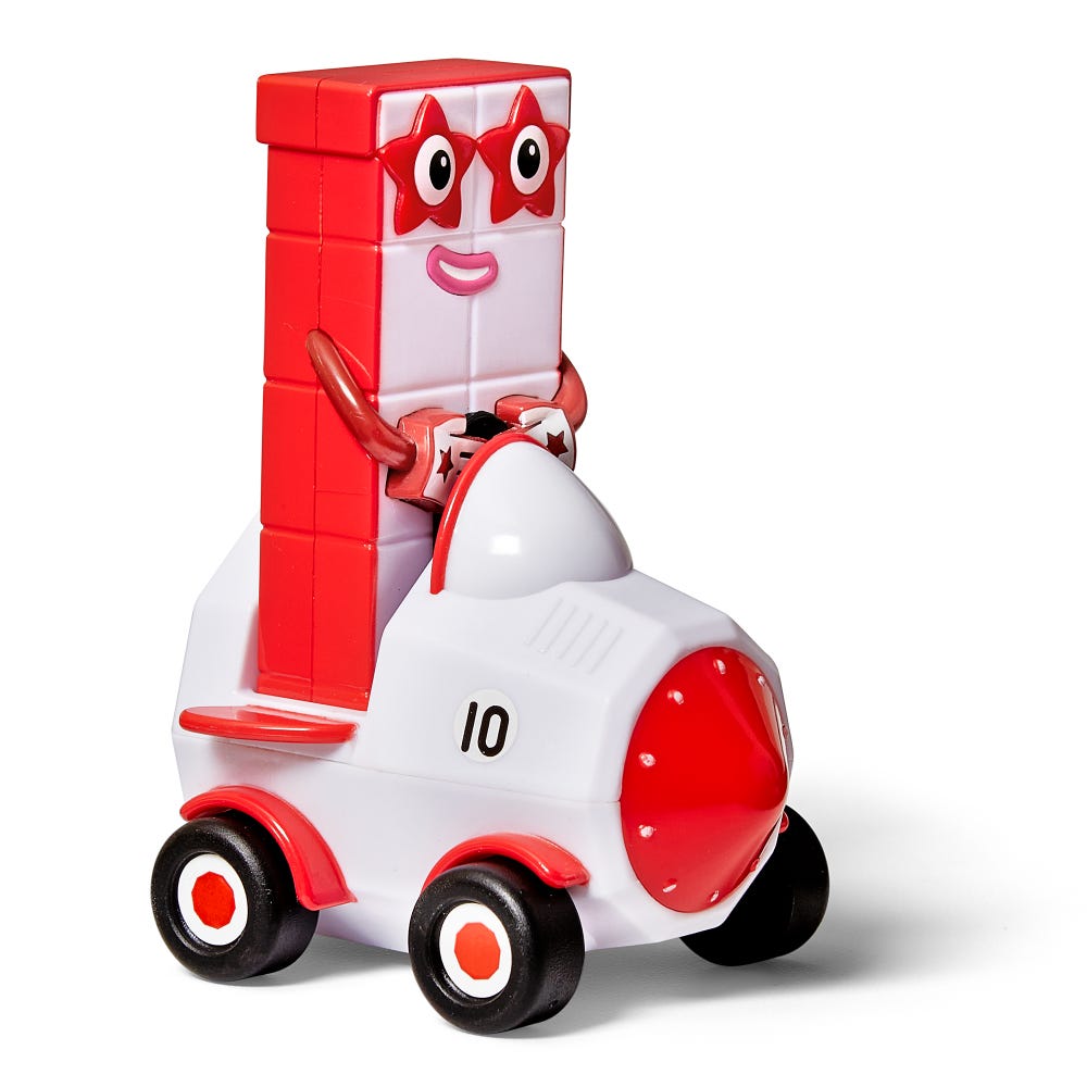 Vehículos Seis a Diez Numberblocks