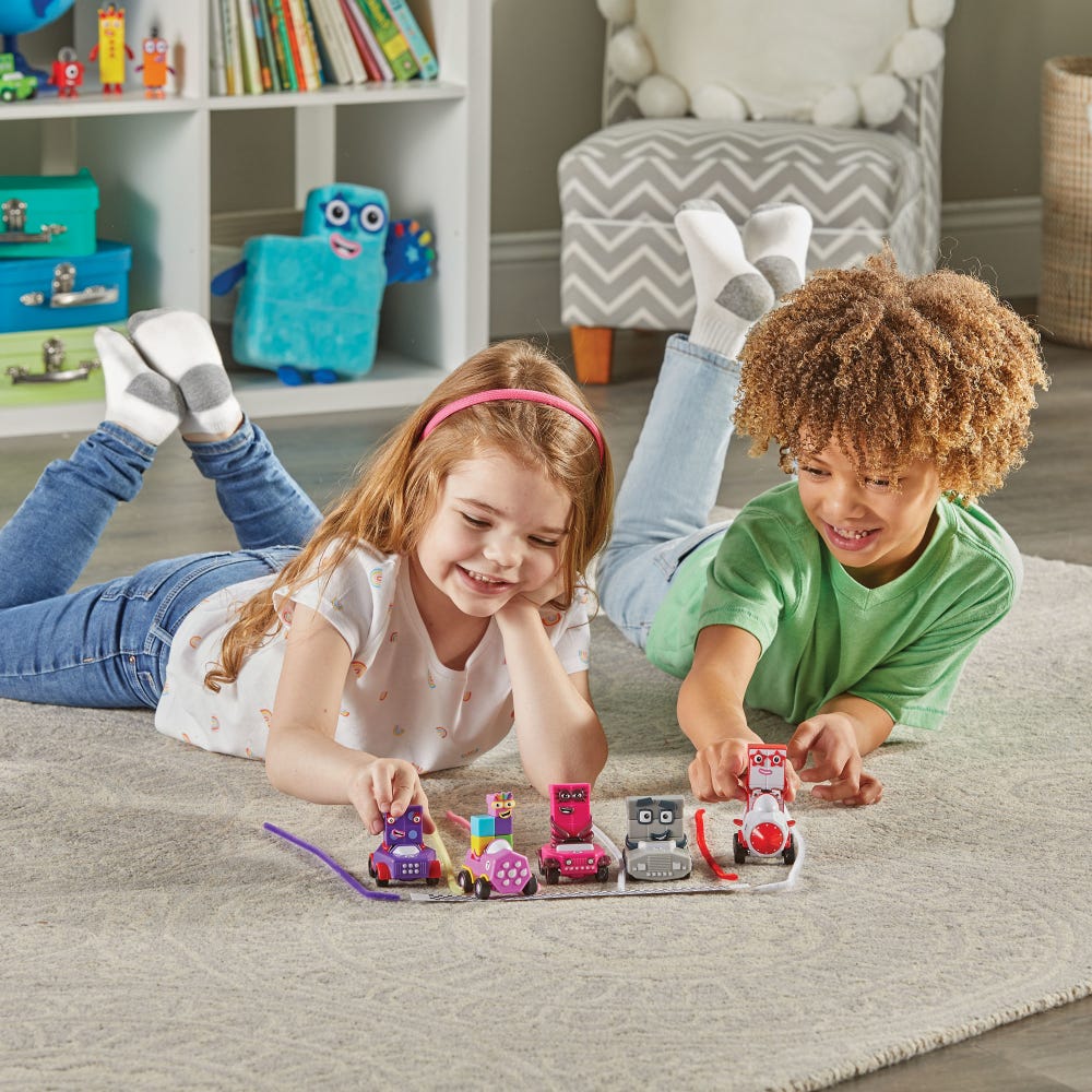 Vehículos Seis a Diez Numberblocks