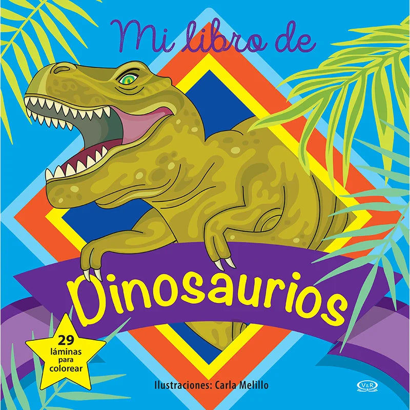 Libro gigante para colorear - Dinosaurios