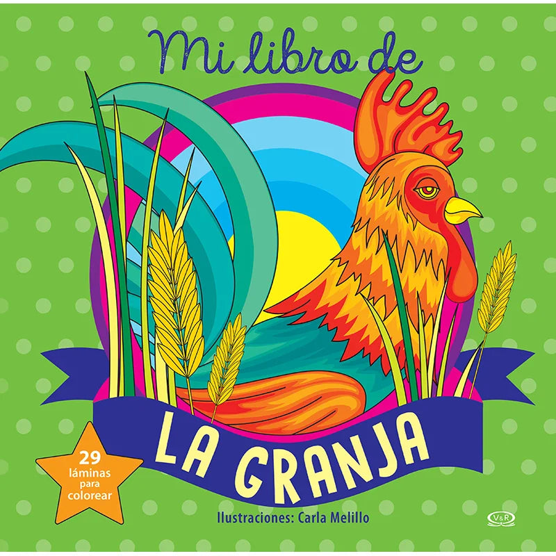 Libro gigante para colorear - Granja