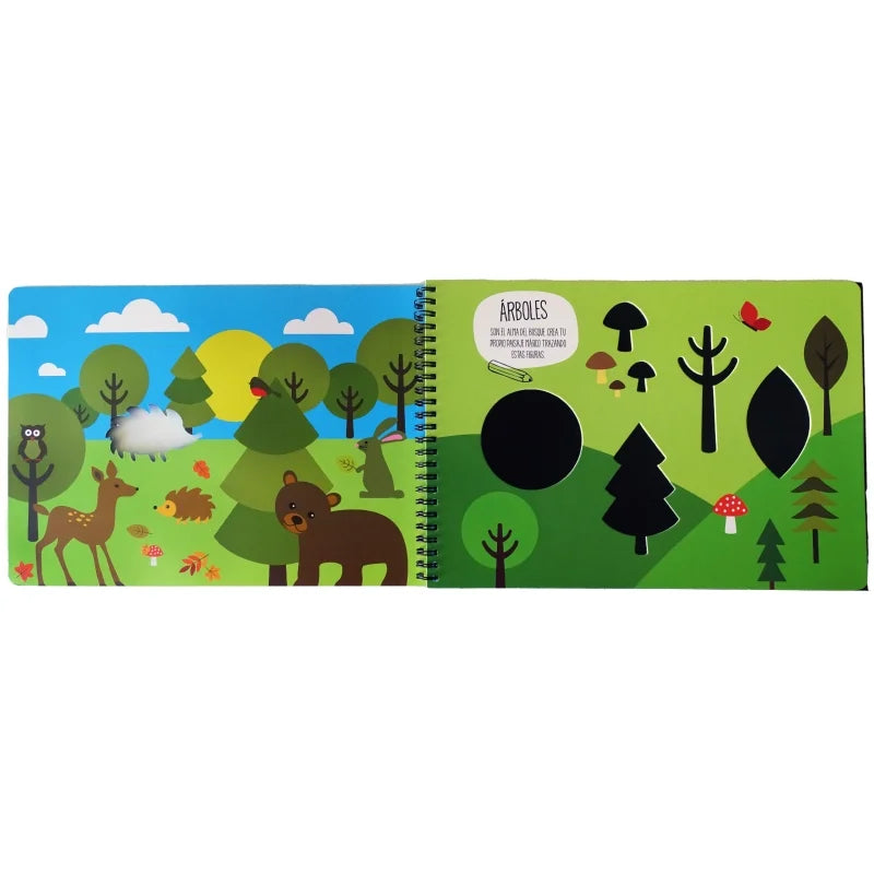 Mi libro de stencil Bosque