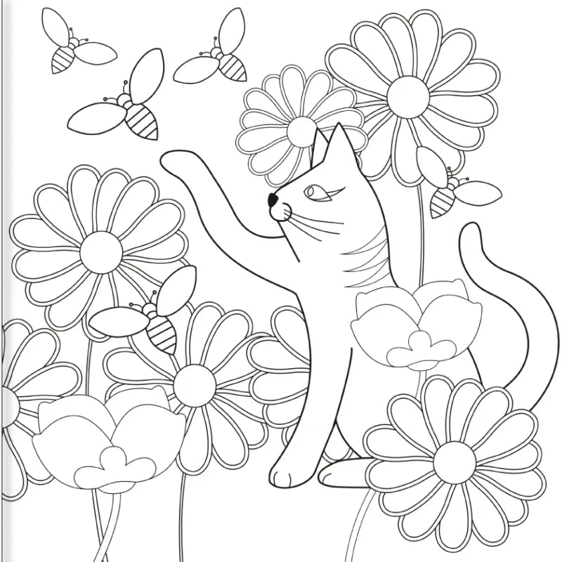 Libro gigante para colorear - Gatitos