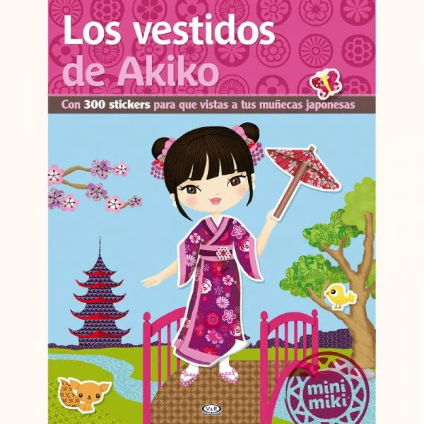 Libro con stickers - Los vestidos de Akiko