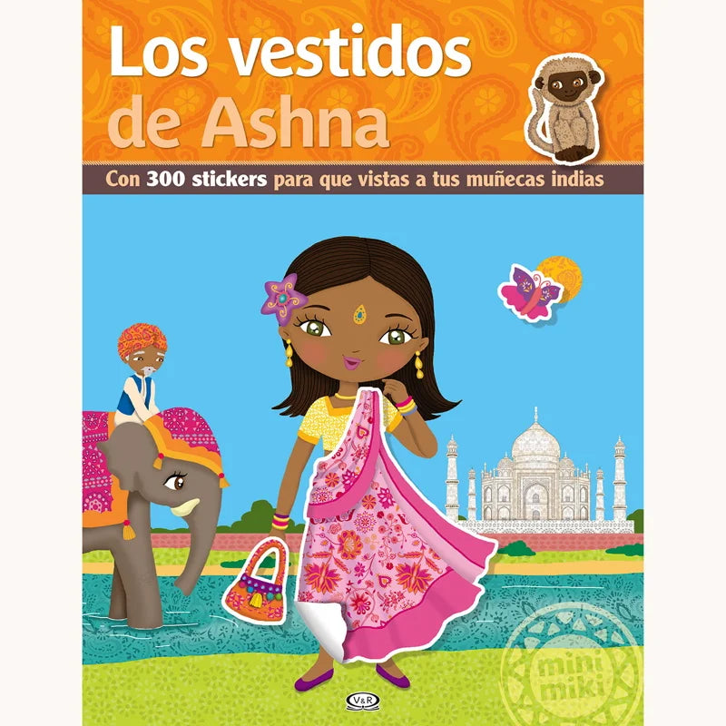 Libro con stickers - Los vestidos de Ashna