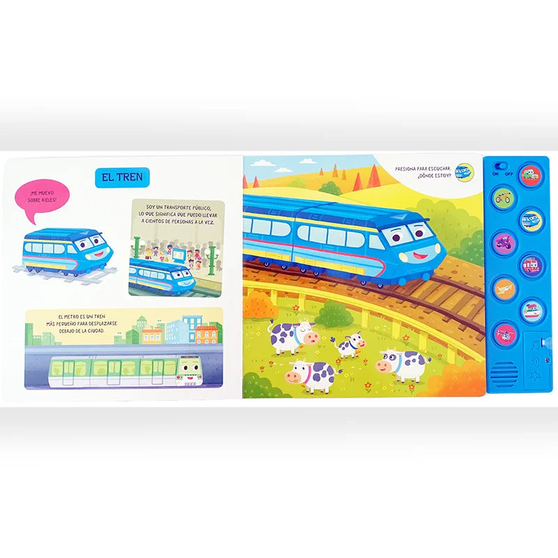 Cuento de sonidos - Escucha y encuentra los transportes