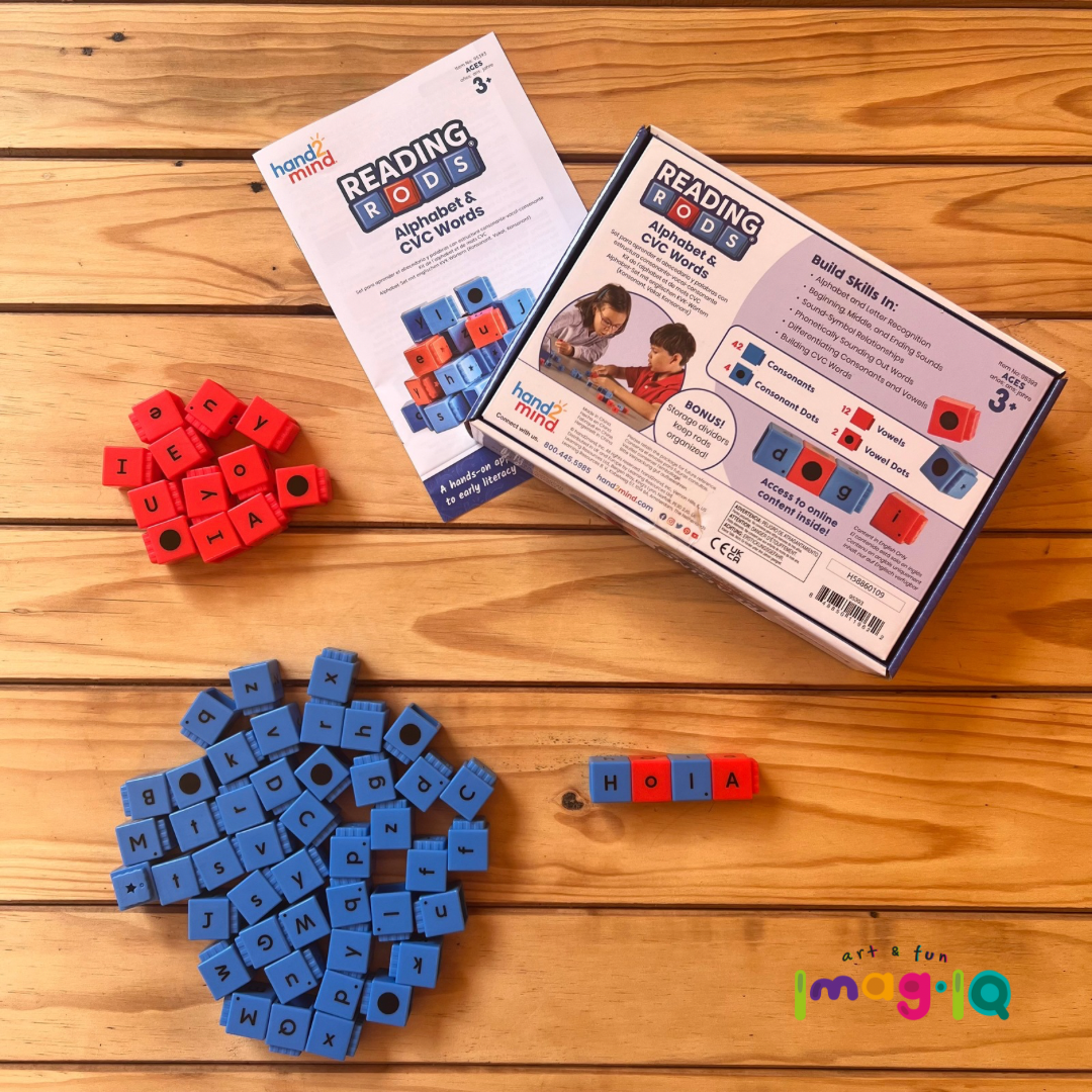 Cubos conectables de Abecedario - Reading Rods® Alphabet & CVC Words