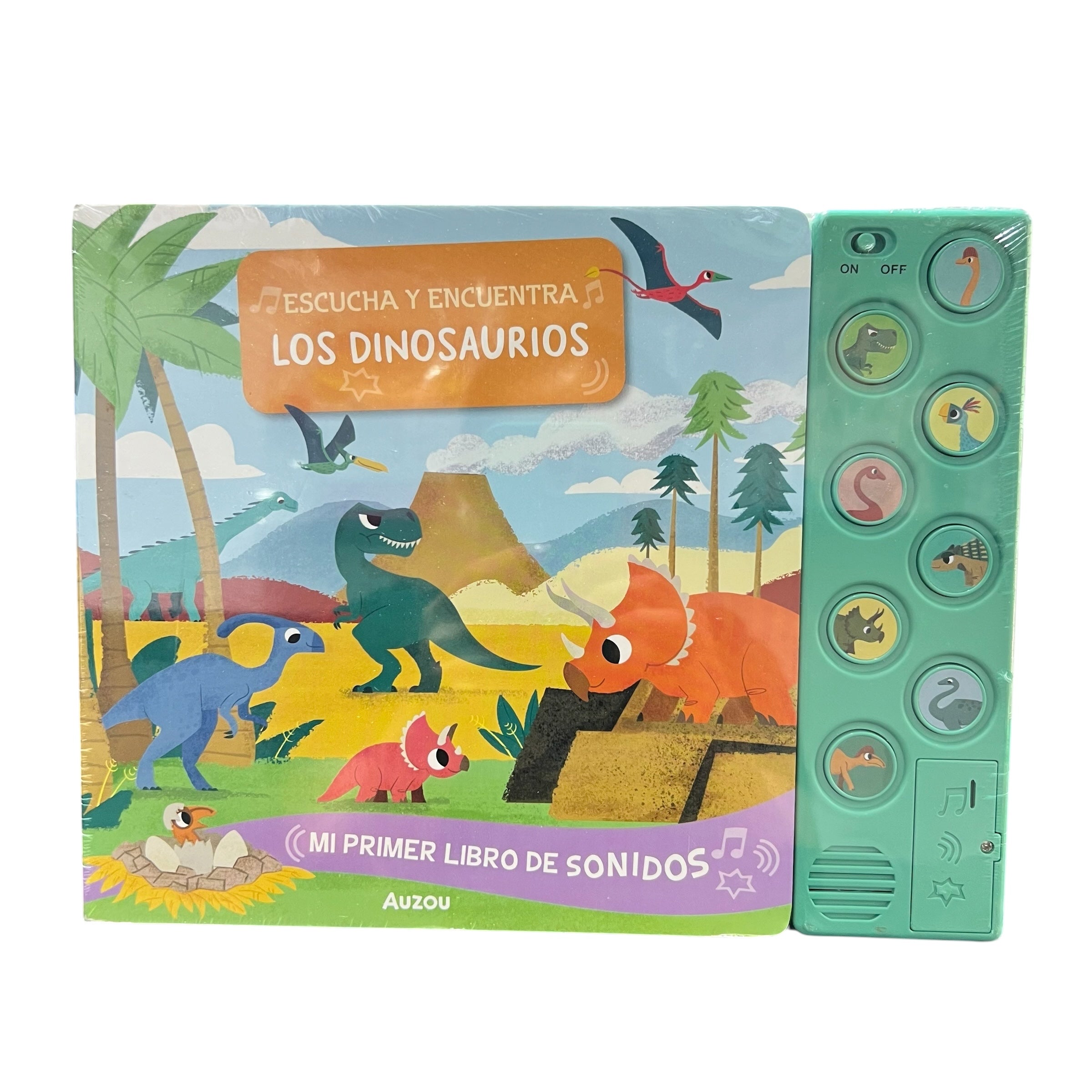 Cuento de sonidos - Escucha y encuentra los Dinosaurios