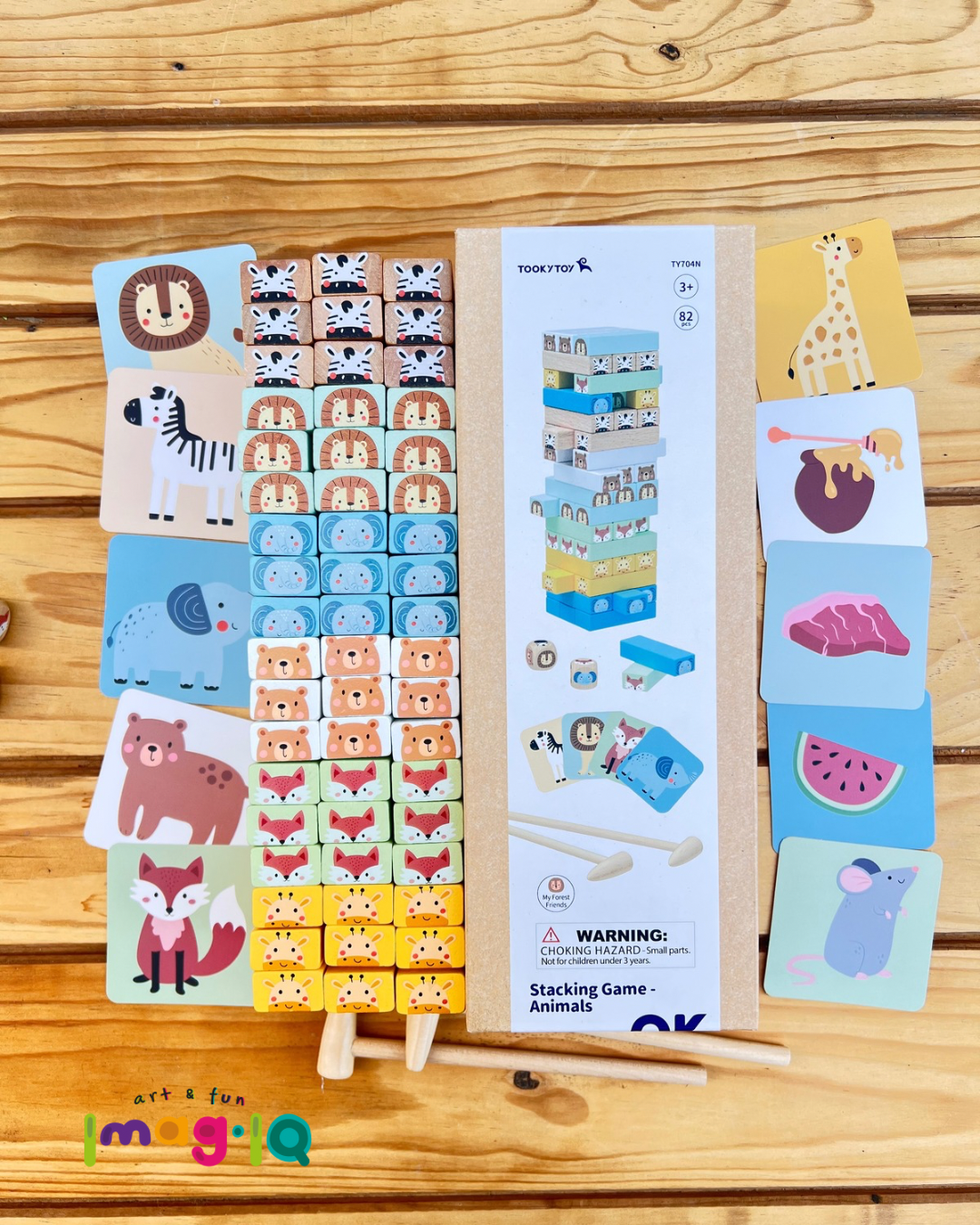 TORRE JENGA ANIMALES - TOOKY TOY